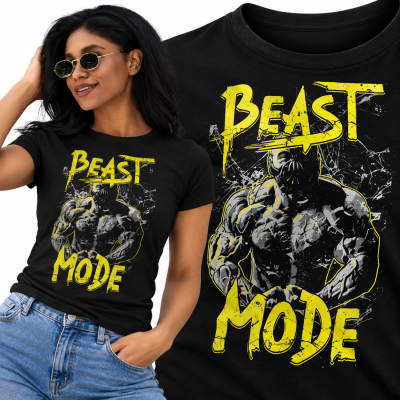 KOSZULKA DAMSKA  NA SIŁOWNIĘ  BEAST MODE